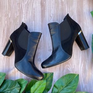 Donald J Pliner Ankle Boot Bonnie Leather Heel 9.5